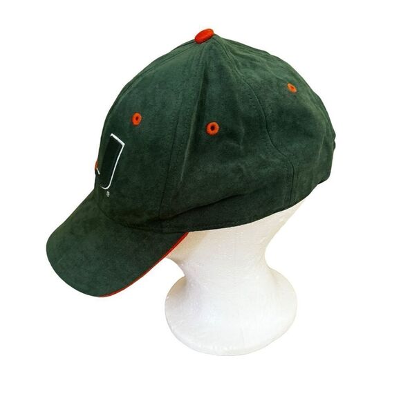 Twins Enterprise Vintage University of Miami Green Suede Hat NWT - Picture 4 of 8